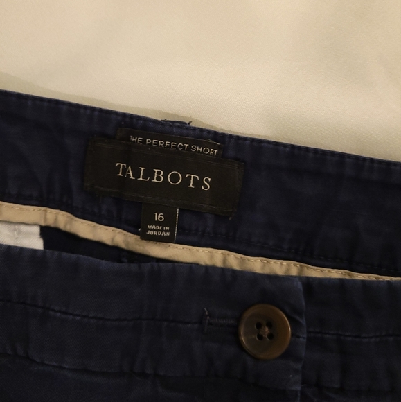 TALBOTS The Perfect Short Dark Navy Blue Shorts Size 16 - Picture 5 of 9